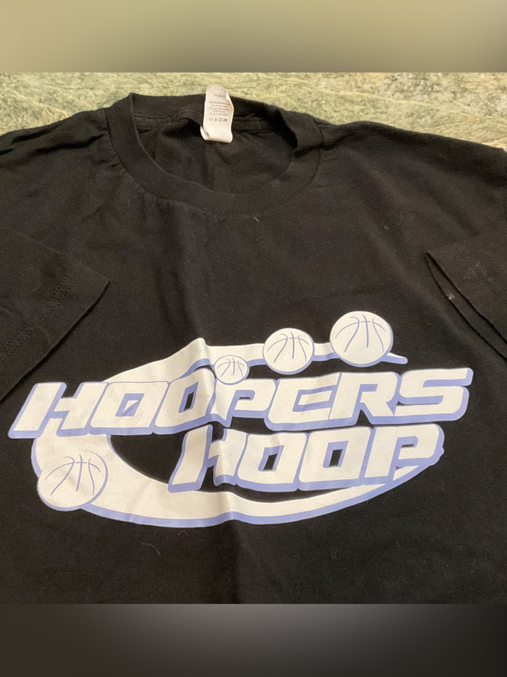 Bucket Culture - Black Hoopers Hoop Tee- Medium